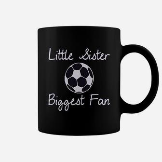 Little Sister Biggest Fun Style A Soccer Coffee Mug | Crazezy