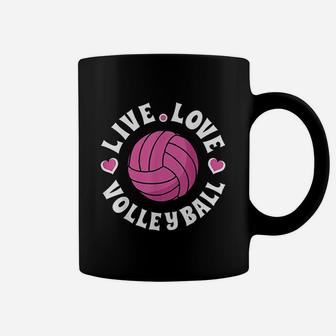 Live Love Volleyball For Volleyball Fan Coffee Mug | Crazezy