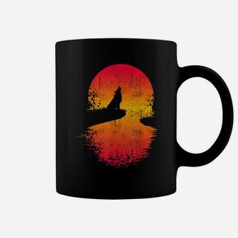 Lone Wolf Howling - Sun Set Coffee Mug | Crazezy AU