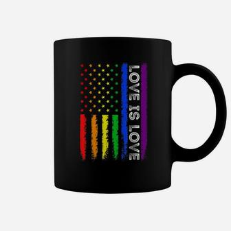 Love Is Love, Gay Pride LGBTQ Rainbow Tee For Pride Month Coffee Mug | Crazezy