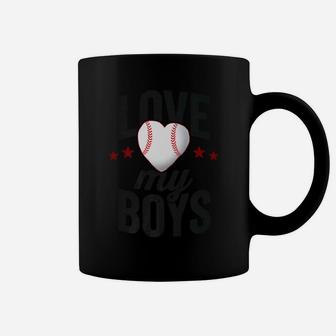 Love My Boys Baseball Mother Mama Player Team Coffee Mug | Crazezy