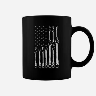 Mechanic Flag Shirt Patriotic Mechanic Usa Flag Gift Coffee Mug | Crazezy