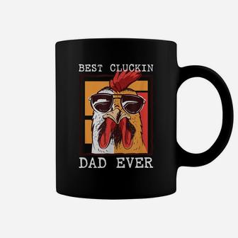 Mens Best Cluckin Dad Ever - Chicken Dad - Cool Rooster Father Coffee Mug | Crazezy
