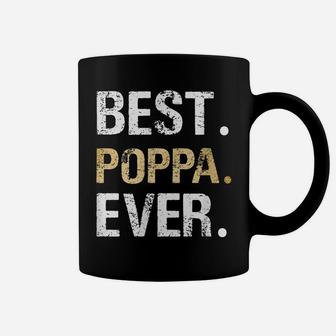 Mens Best Poppa Graphic Poppa Gift From Granddaughter Grandson Coffee Mug | Crazezy