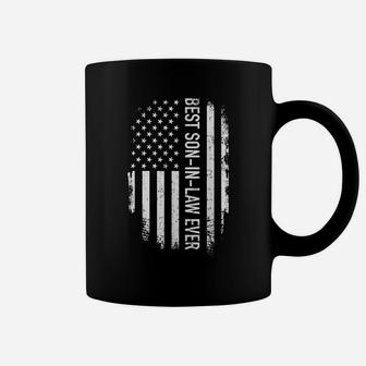 Mens Best Son-In-Law Ever Us American Vintage Flag Coffee Mug | Crazezy CA