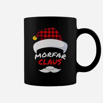 Mens Christmas Grandpa Morfar Santa Buffalo Plaid Hat Cool Xmas Coffee Mug | Crazezy