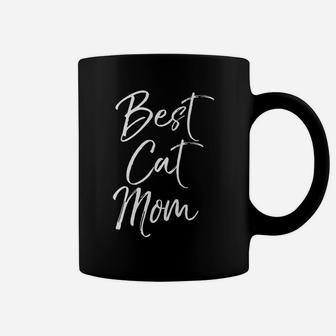 Mens Cute Mother's Day Gift For Cat Mothers Funny Best Cat Mom Coffee Mug | Crazezy