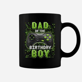Mens Dad Of The Birthday Boy Matching Video Gamer Birthday Party Coffee Mug | Crazezy