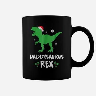 Mens Daddy T Rex Matching Family Christmas Dinosaur Shirt Coffee Mug | Crazezy
