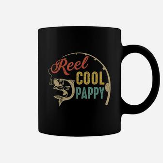 Mens Father's Day Gifts Shirt Vintage Fishing Reel Cool Pappy T-shirt Coffee Mug | Crazezy