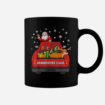 Mens Grandfather Claus Shirt Red Truck Santa Reindeer Elf Coffee Mug | Crazezy AU