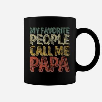 Mens My Favorite People Call Me Papa Shirt Funny Christmas Gift Coffee Mug | Crazezy