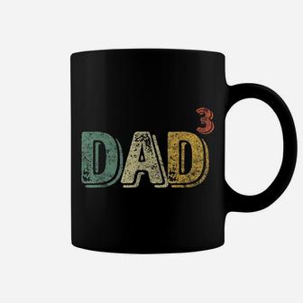 Mens Perfect Xmas Gift Dad Of Three Mens Quote Dad Cubed Coffee Mug | Crazezy UK