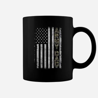 Mens Proud Army Dad T Shirt United States Usa Flag Father Gift Coffee Mug | Crazezy