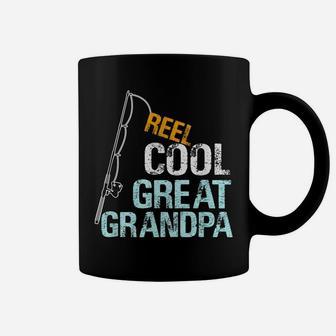 Mens Reel Cool Great Grandpa Gift From Granddaughter Grandson Coffee Mug | Crazezy CA
