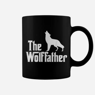 Mens The Wolffather Funny Wolves Lover Wolf Coffee Mug | Crazezy CA