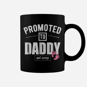 Mens Vintage Promoted To Daddy Its A Girl 2019 New Dad Shirt Coffee Mug | Crazezy