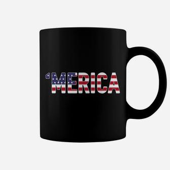 'Merica - Patriotic Flag Usa United States America Novelty Coffee Mug | Crazezy