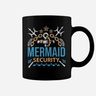 Merman Mermaid Party Swimming Sea Waves - Mermaid Security Coffee Mug | Crazezy AU