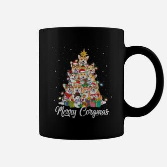 Merry Corgmas Corgi Christmas Tree Fairy Lights Dog Lover Coffee Mug | Crazezy DE