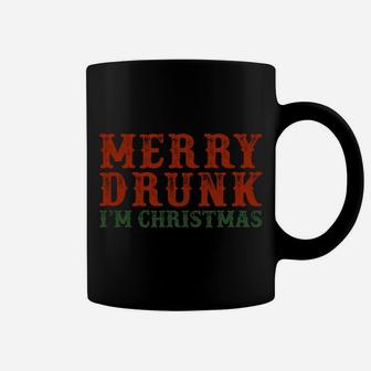 Merry Drunk I'm Christmas Drinking Wine Lover Sweatshirt Coffee Mug | Crazezy