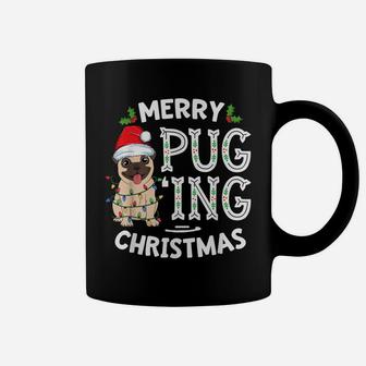 Merry Pugging Christmas Dog Santa Pug Xmas Boys Pugmas Coffee Mug | Crazezy