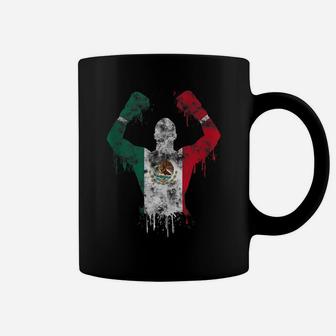 Mexican Boxing Mexico Gloves Mitts Design Mexico Flag Mexica Coffee Mug | Crazezy CA