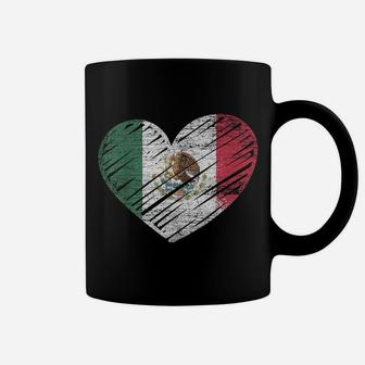 Mexican Flag Love Valentines Day Gift Idea Heart Mexico Coffee Mug | Crazezy UK