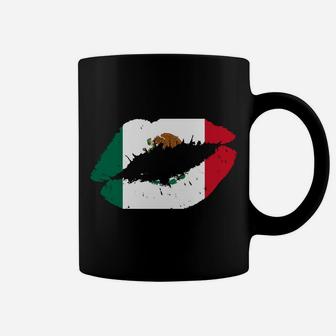 Mexico Lips Kiss Mexican Flag Pride Mexicana Gift Girls Coffee Mug | Crazezy CA