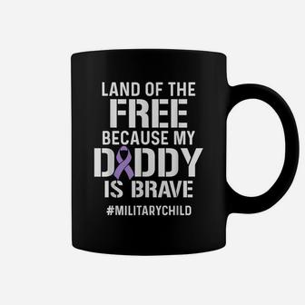 Military Child Month Purple Up Free Brave Dad Pride T Shirt Coffee Mug | Crazezy