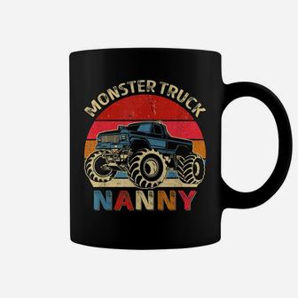 Monster Truck Nanny Matching Family Birthday Party Coffee Mug | Crazezy DE