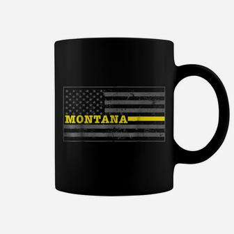 Montana Tow Truck Driver Shirt Thin Yellow Line Shirt Coffee Mug | Crazezy