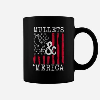 Mullet Shirt Usa Eagle Mullet Merica Vintage American Flag Coffee Mug | Crazezy