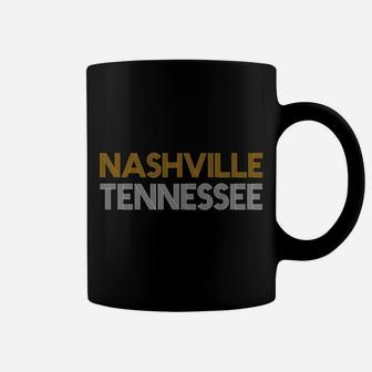 Nashville Tennessee Native Retro Orange And White Nashville Coffee Mug | Crazezy DE