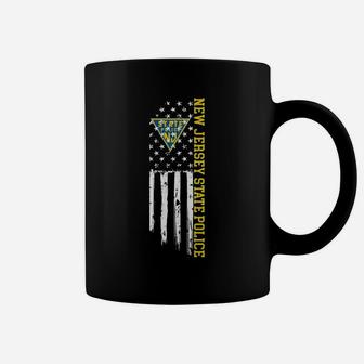 New Jersey State Police American Flag Sweatshirt Coffee Mug | Crazezy