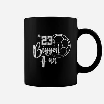 Number 23s Biggest Fan Soccer Player Coffee Mug | Crazezy CA