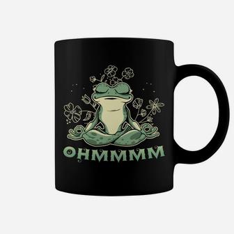 Ohmmmm Meditated Frog Yoga Meditation Namaste Sweatshirt Coffee Mug | Crazezy