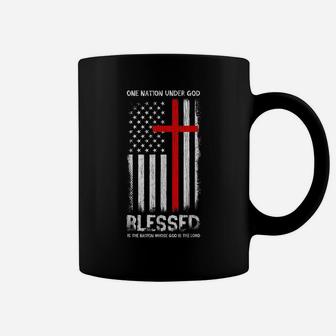One Nation Under God Usa Patriot Veteran Chrisianity Coffee Mug | Crazezy