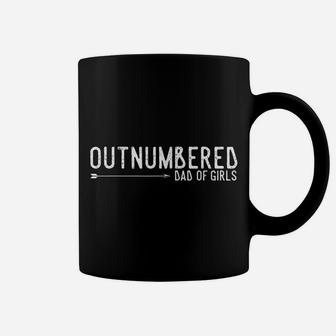 Outnumbered Dad Of Girls Shirt For Dads With Girls Coffee Mug | Crazezy AU