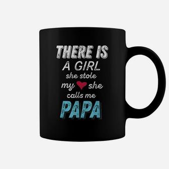 Papa Gifts Shirts From Granddaughter, She Stole My Heart Tee Coffee Mug | Crazezy