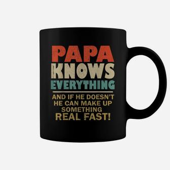 Papa Know Everything Vintage Grandpa Daddy Coffee Mug | Crazezy DE
