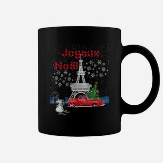 Paris Eiffel Tower Christmas Tree Red Truck Joyeux Noël Gift Coffee Mug | Crazezy DE