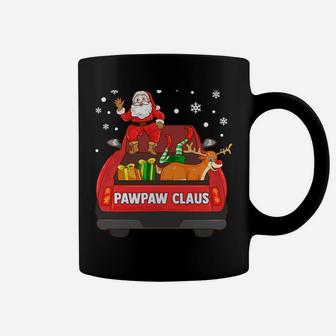Pawpaw Claus Red Truck Santa Reindeer Elf Christmas Coffee Mug | Crazezy