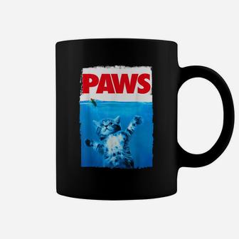 Paws Cat And Mouse Top, Cute Funny Cat Lover Parody Top Coffee Mug | Crazezy