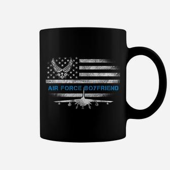Proud Air Force Boyfriend Shirt Veteran Flag Gift For Mens Coffee Mug | Crazezy UK