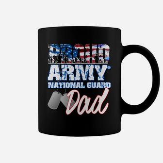 Proud Patriotic Army National Guard Dad Usa Flag Fathers Day Sweatshirt Coffee Mug | Crazezy