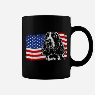 Proud Springer Spaniel American Flag Patriotic Dog Gift Sweatshirt Coffee Mug | Crazezy