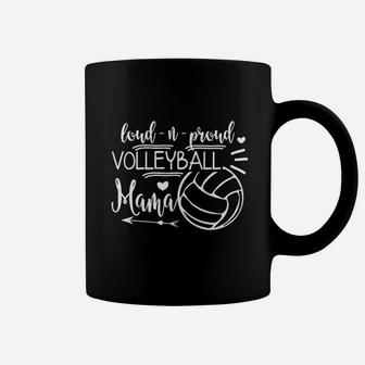 Proud Volleyball Mama Cute Volleyball Mom Gift Coffee Mug | Crazezy