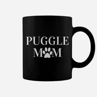 Puggle Mom With Dog Paw Print Coffee Mug | Crazezy