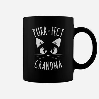 Purr-Fect Grandma Fur Mom Cute Cat Lover Animal Gift Coffee Mug | Crazezy CA
